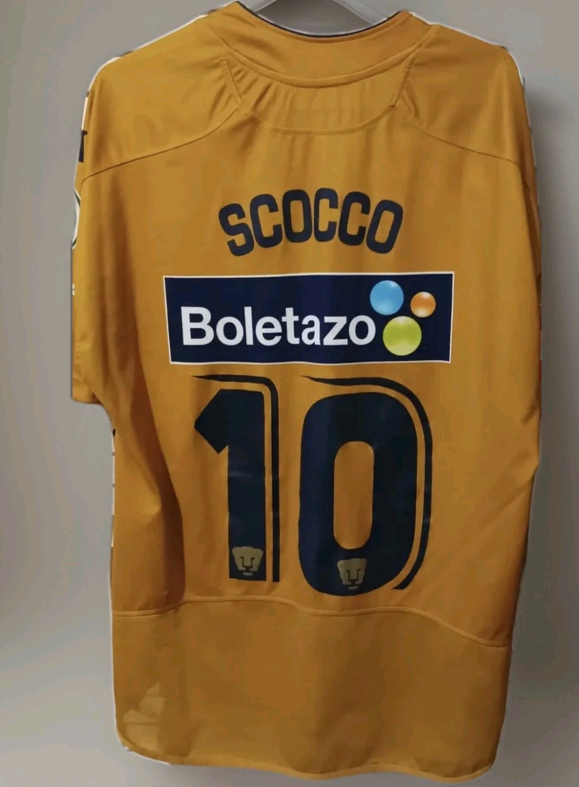 UNAM Pumas 1996/1997 Liga MX Jersey - SCOCCO #10 LARGE