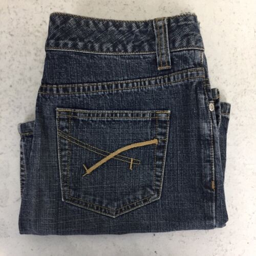 JUST JEANS Womens Vintage Denim Side Slit Skirt Size 8 Good Condition SE8JJ3