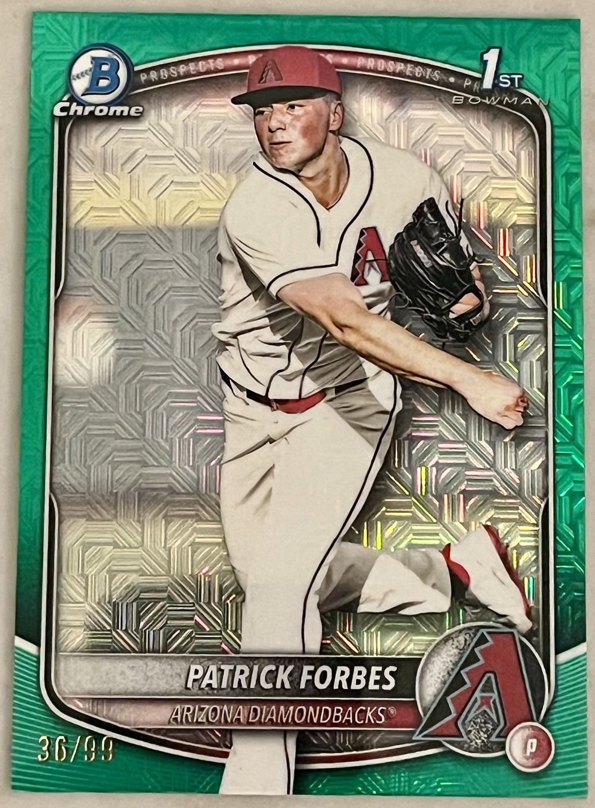 2025 Bowman Draft - Chrome Patrick Forbes #BDC-89 Green Mojo Refractor /99 (RC)