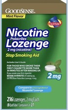 GoodSense Nicotine Polacrilex Lozenge 2 mg Nicotine , Stop Smoking Aid