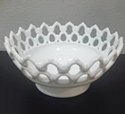 Vintage Westmoreland (Unmarked) Milk Glass Doric Lace Round Bowl