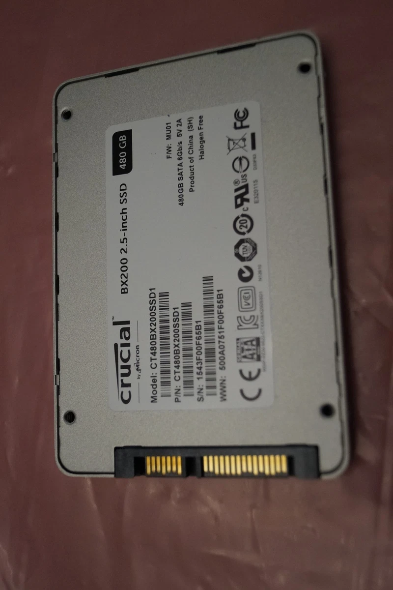 Crucial Internal SSD Solid-State Drives 480 GB Storage Capacity