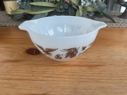 VTG 1962-71 Pyrex Mixing Bowl #441 Early American Cinderella 1.5 Pint