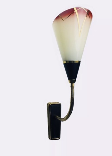 🟨 Bauhaus Style Wall Lamp 40s 50s Vintage Original Lampada Applique - Foto 3 di 12