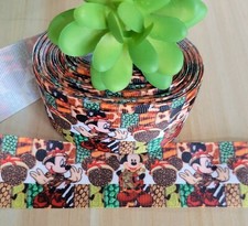 1.5 Inch (1 YD) Disney Safari Ribbon Mickey Mouse Minnie Mouse United Kingdom