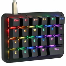 23 Programmable Keys Mechanical Gaming Keyboard RGB LED Backlit with Blue Switch