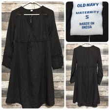 Old Navy Maternity Dress Women’s S Gray Crochet 100% Rayon Lightweight