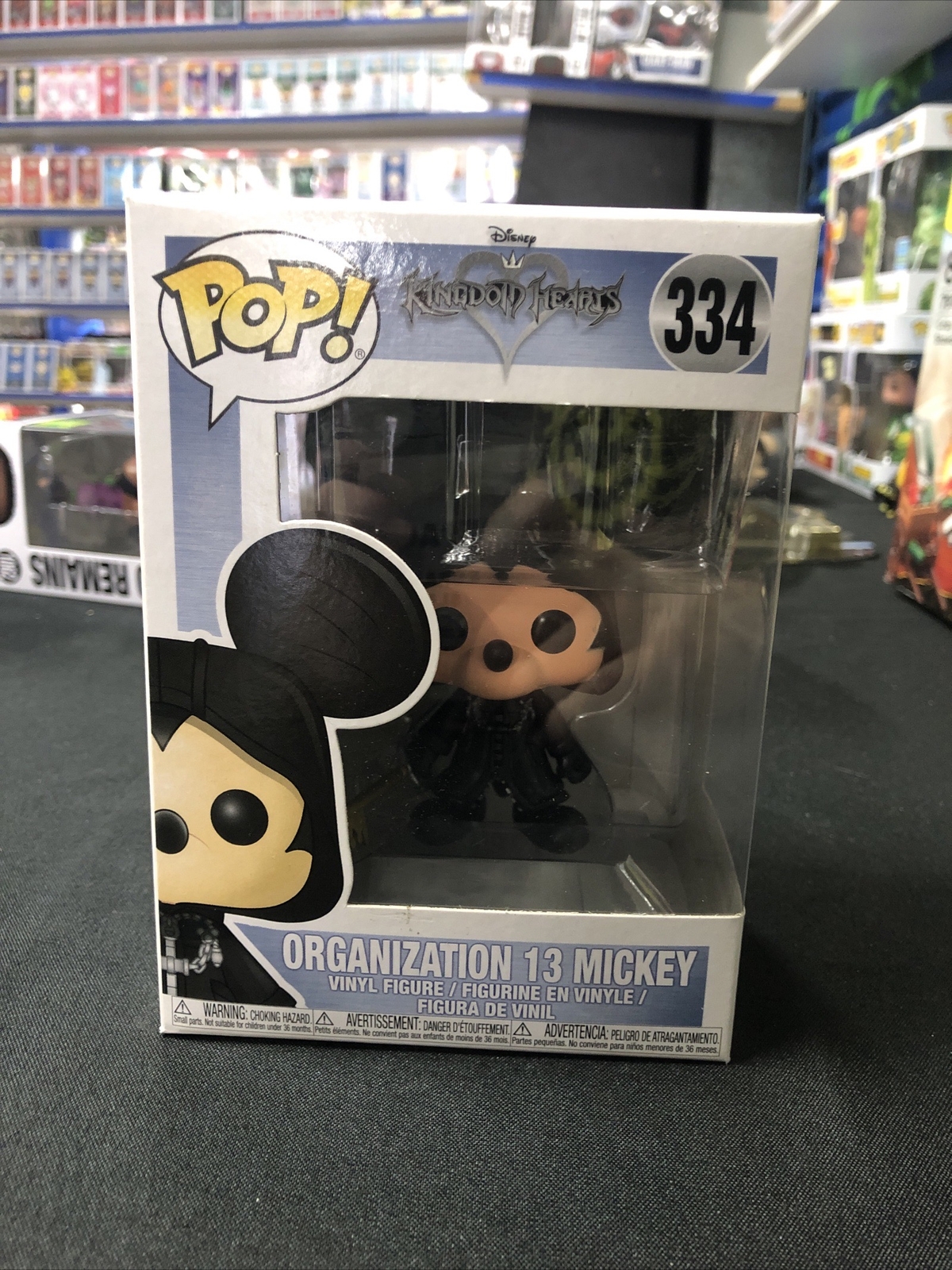 Funko Pop! Games Disney Kingdom Hearts Mickey Mouse (Organization Xiii) #334 Vin