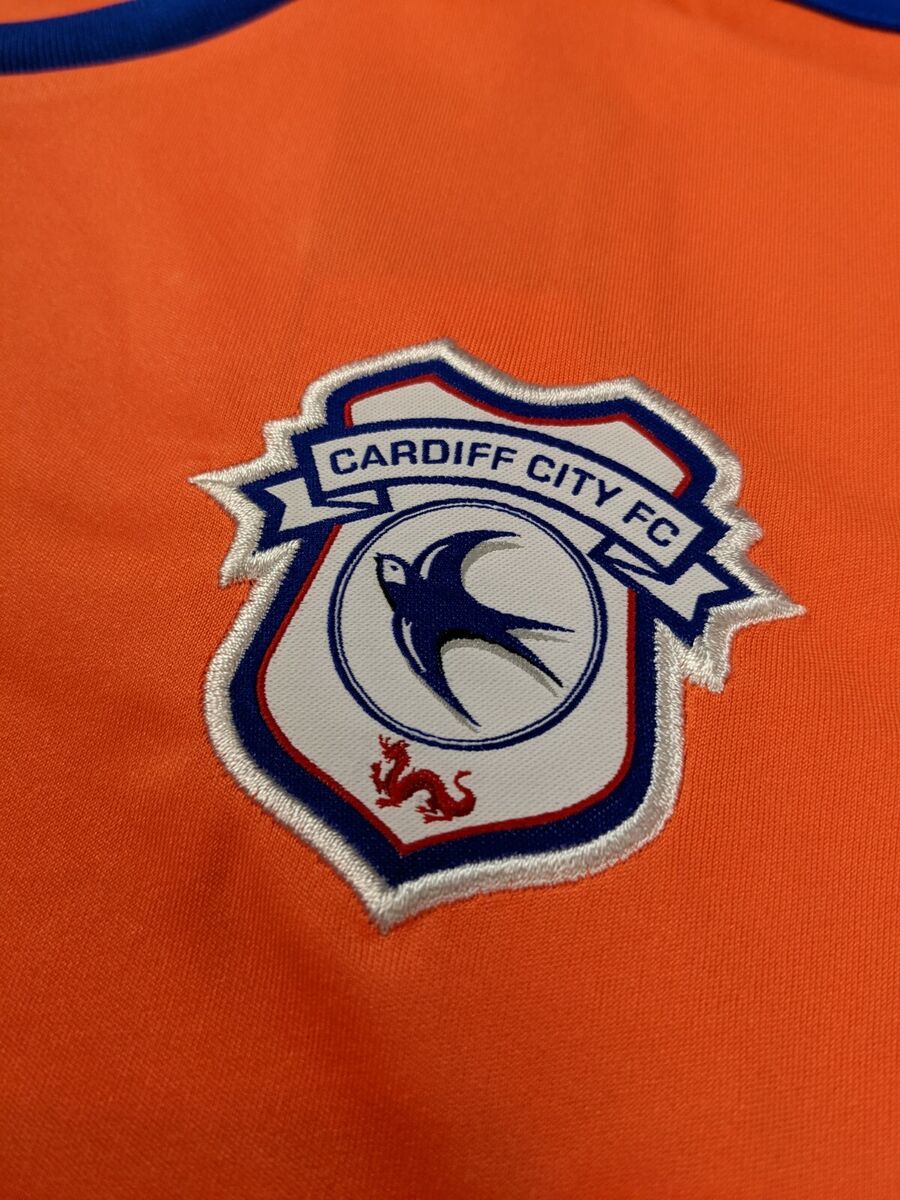 Cardiff City FC 20/21 Third Replica Blank Jersey Adidas Men's Orange NWT