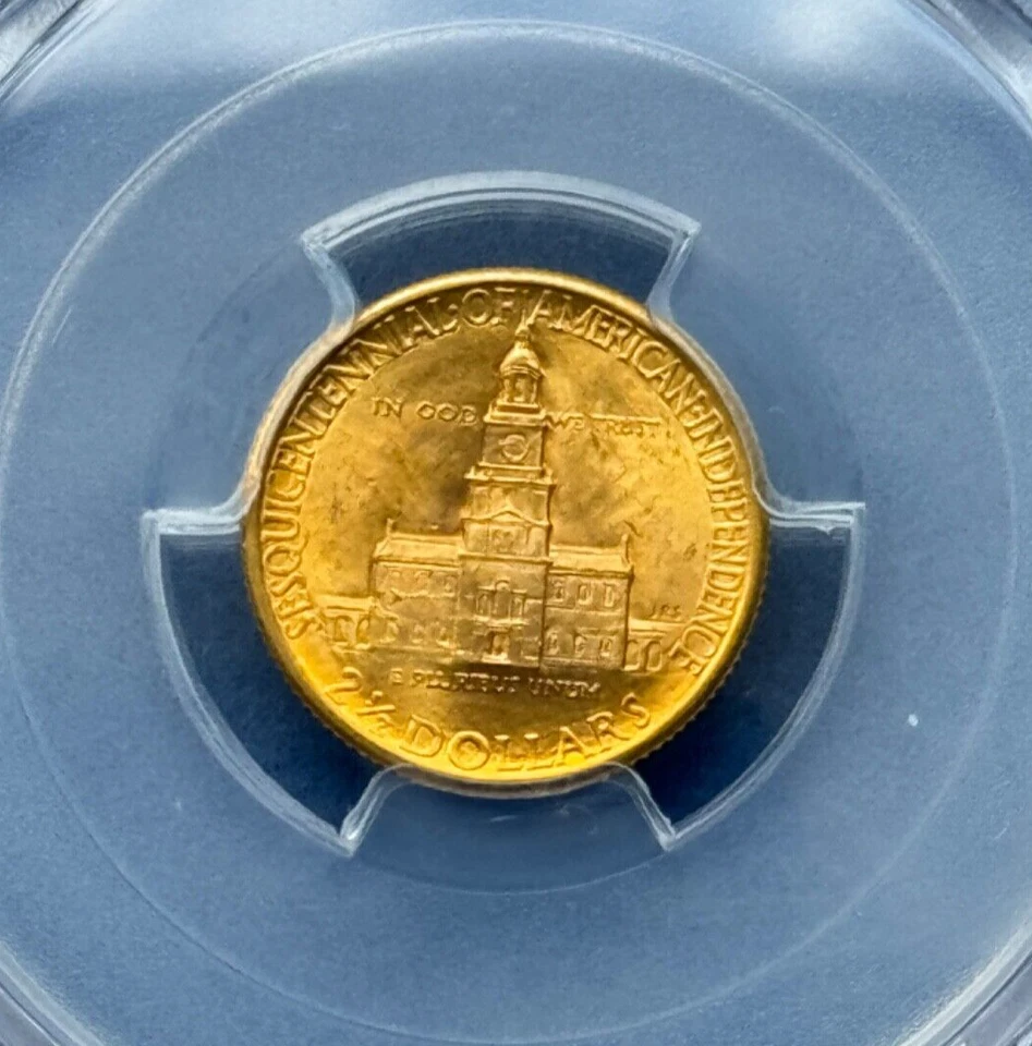 1926 2.50 gold sesquicentennial PCGS MS64 Shield - Image 4 of 4