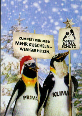Promotional Card For The Celebration Of Love: Cuddle More - Heat Less. Prima climate