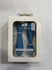 Ezpz Tiny Spoon (2 Pack in Blue) For Infant Training