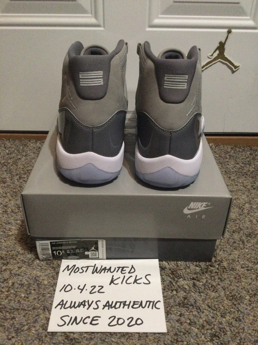 DS 2021 Nike Air Jordan 11 Retro Cool Grey Men's Sz 10.5 | eBay