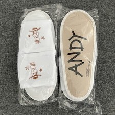 Tokyo Disney Resort Toy Story Hotel Woody House Slippers - 2 Pairs NEW Size S/M