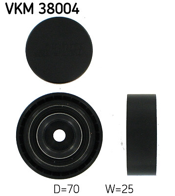 SKF VKM 38004 Deflection/Guide Pulley, V-ribbed belt for BMW,BMW (BRILLIANCE),SK