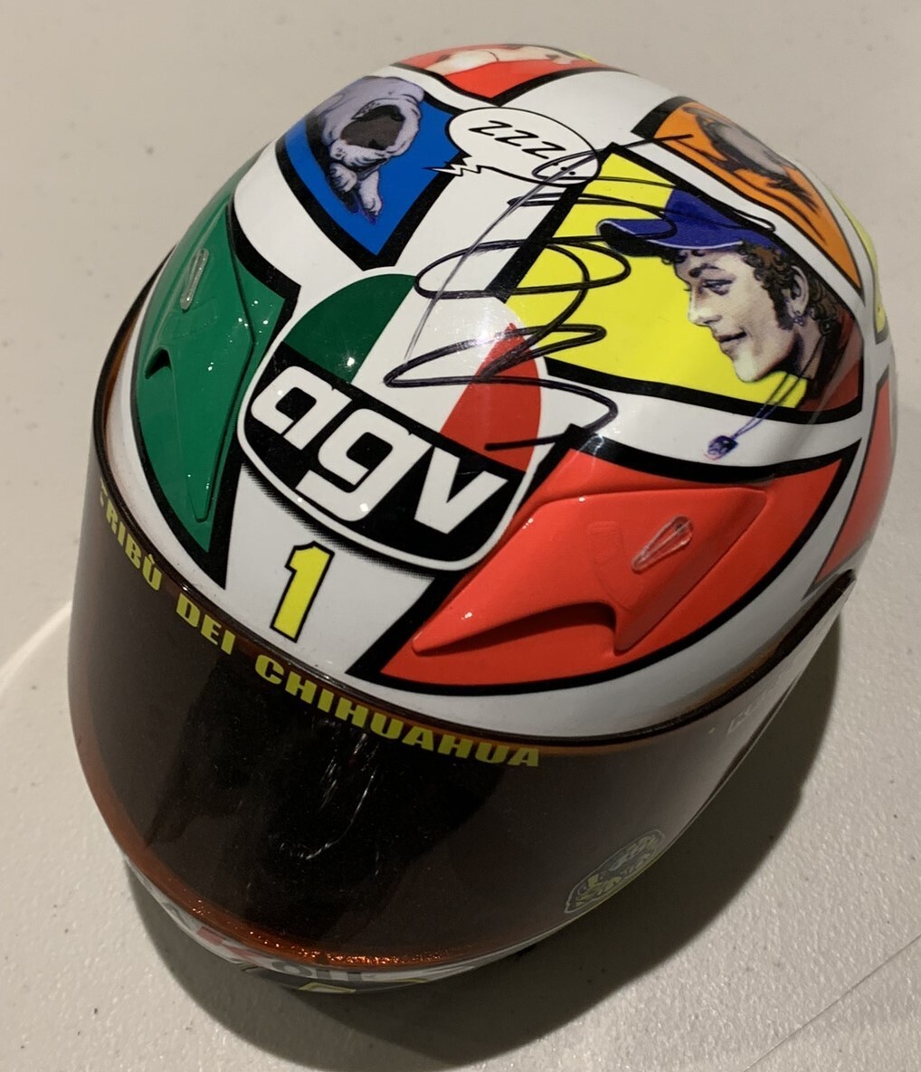 Valentino Rossi signed Mugello 2006 Helmet (Milo Manara) 1:2 Scale + COA |  eBay