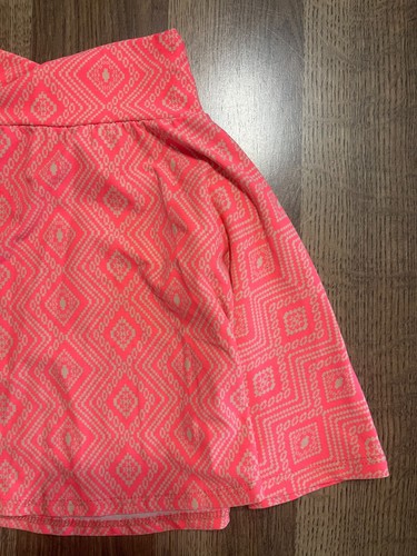 LuLaRoe Skirt, Girl's Size 2, Pink White, A-line, Pull On - Picture 4 of 10