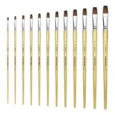 XDT#166 Bright Art Brush Set Red Sable Acrylic Oil Watercolor