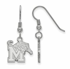 SS Univ of Memphis Small Dangle Wire Earrings