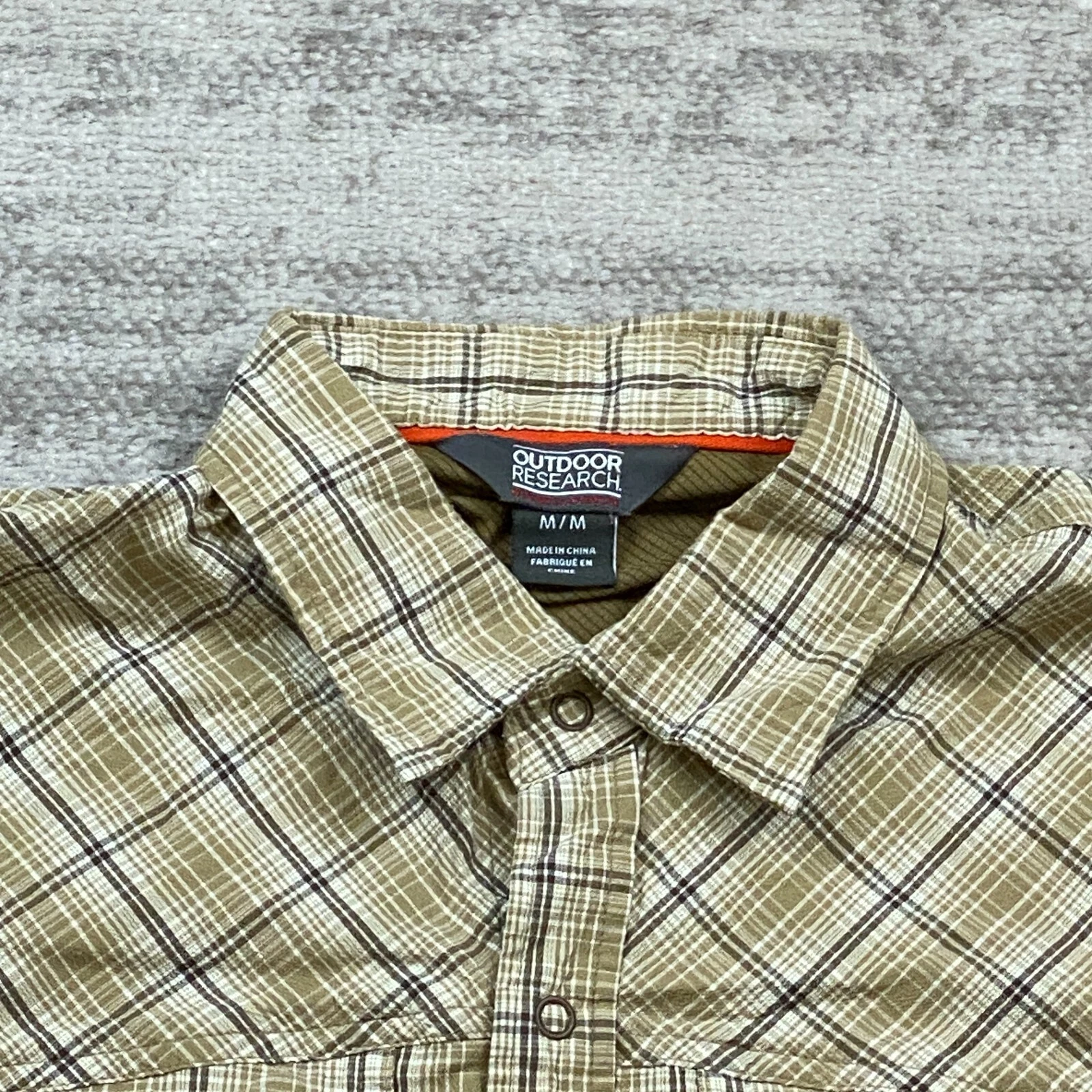 outdoor-research button up nylon fish hiker camper trail shirt