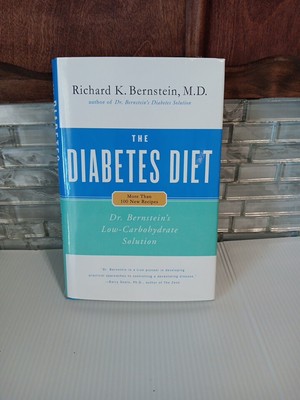 The Diabetes Diet, by Richard K Bernstein - Low Carb - HB/DJ 9780316737845