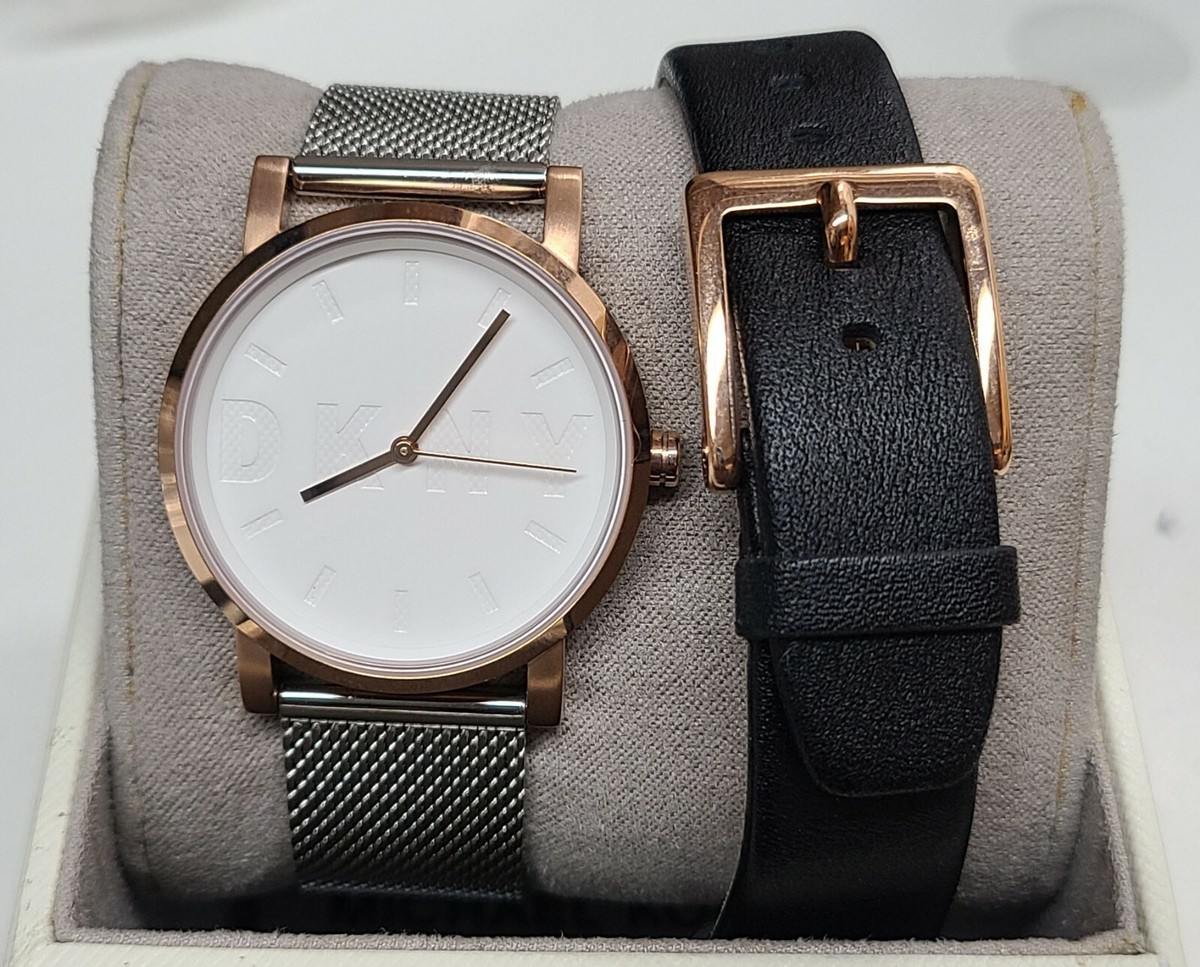 DKNY NY2663 Soho White Dial Stainless Steel Mesh Strap  display picture 2