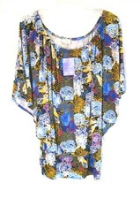 New Laurie Felt Floral Shirt w/Overlay 2X Pul...