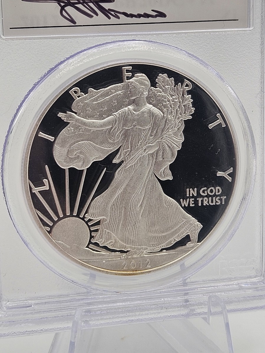 2012-S PCGS PR70 Silver Eagle 75th Anniversary SF Mint Set First