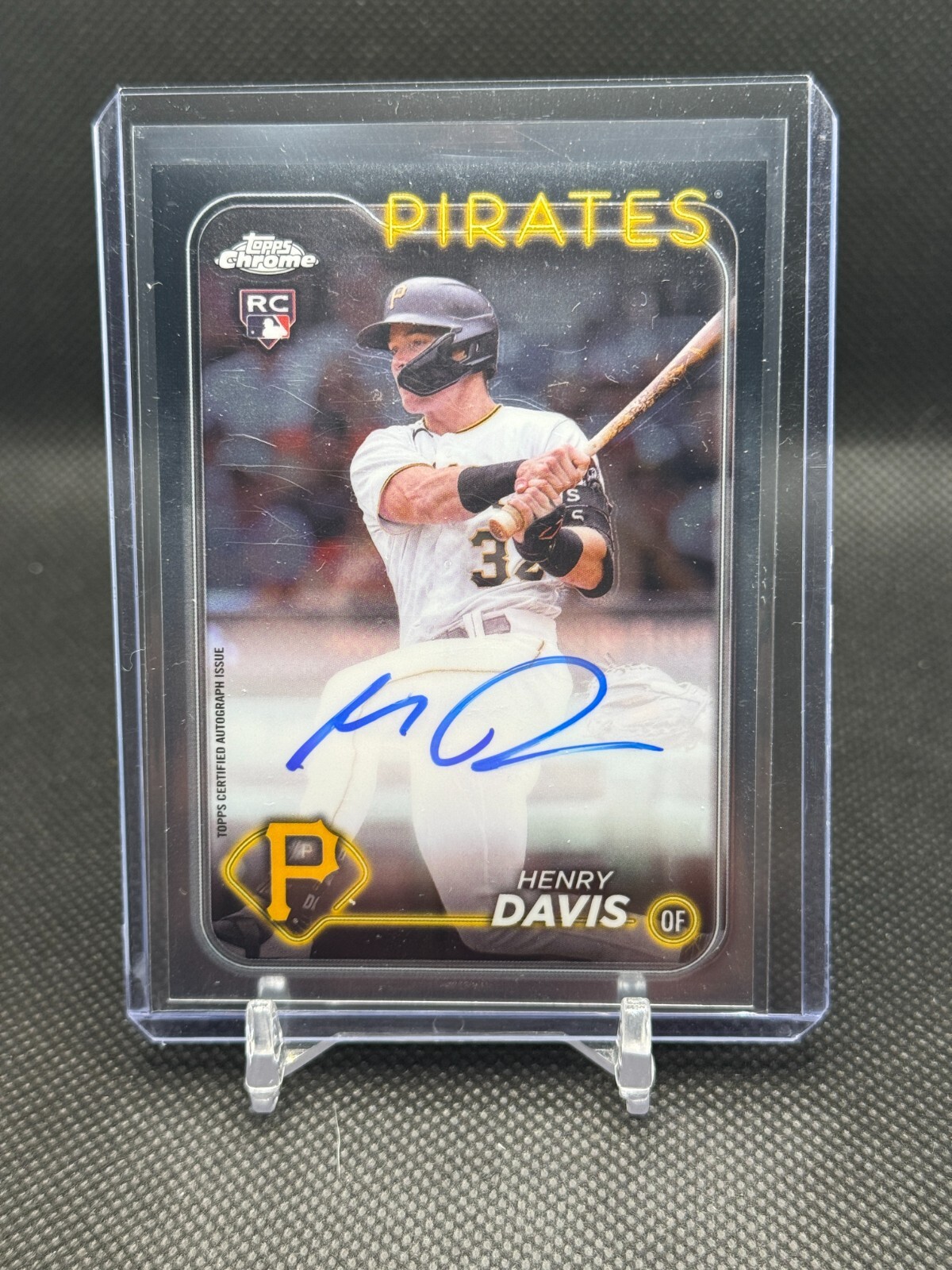 2024 Topps Chrome Henry Davis Rookie RC Rookie Auto #RA-HAD