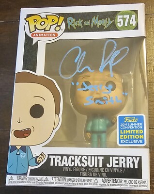 Chris Parnell signed Tracksuit Jerry Rick and Morty Funko Pop #575