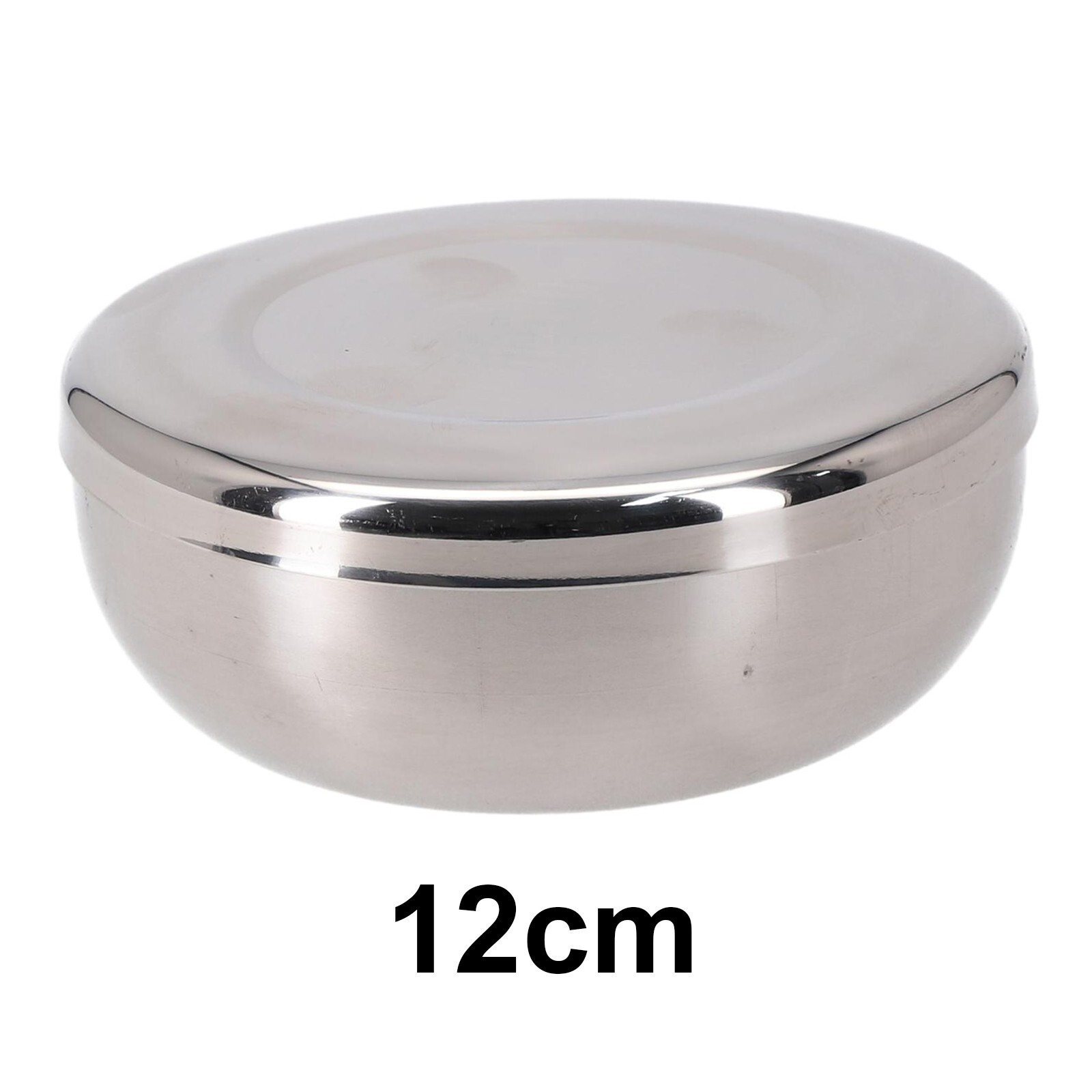 Silver Stainless Steel Rice Bowl with Lid Ideal for Barbecues and ...