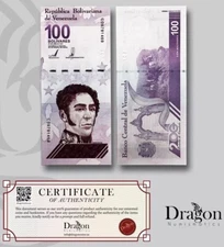 VENEZUELA 100 DIGITALES 1 2021 CIR 100 million bolivars USA SELLER!!