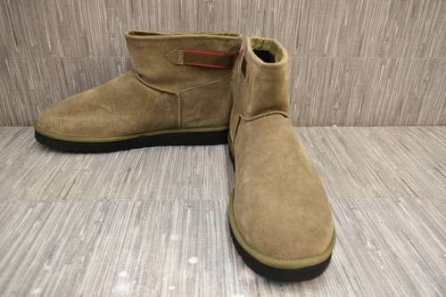 Ugg Men's Classic Mini Strap Ankle Boot, Size: 18 M, Spruce Suede