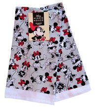 2 Pc. Kitchen Kitchen Towel Set Disney Minnie Mouse Dress Bow Gray Red