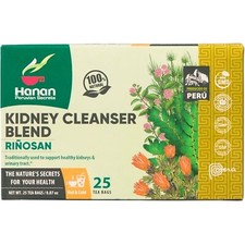 Bolsa de té de hierbas Riñosan Kidney Blend 25 rompepiedras limpieza renal de Perú