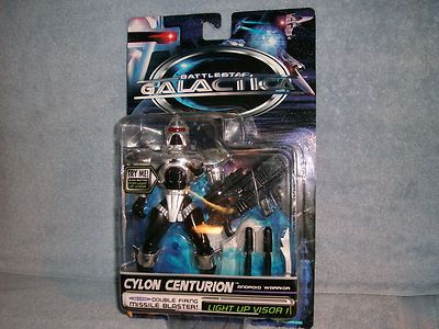 Cylon Centurion Battlestar Galactica Trendmasters 1996 Light Up Visor Blaster 
