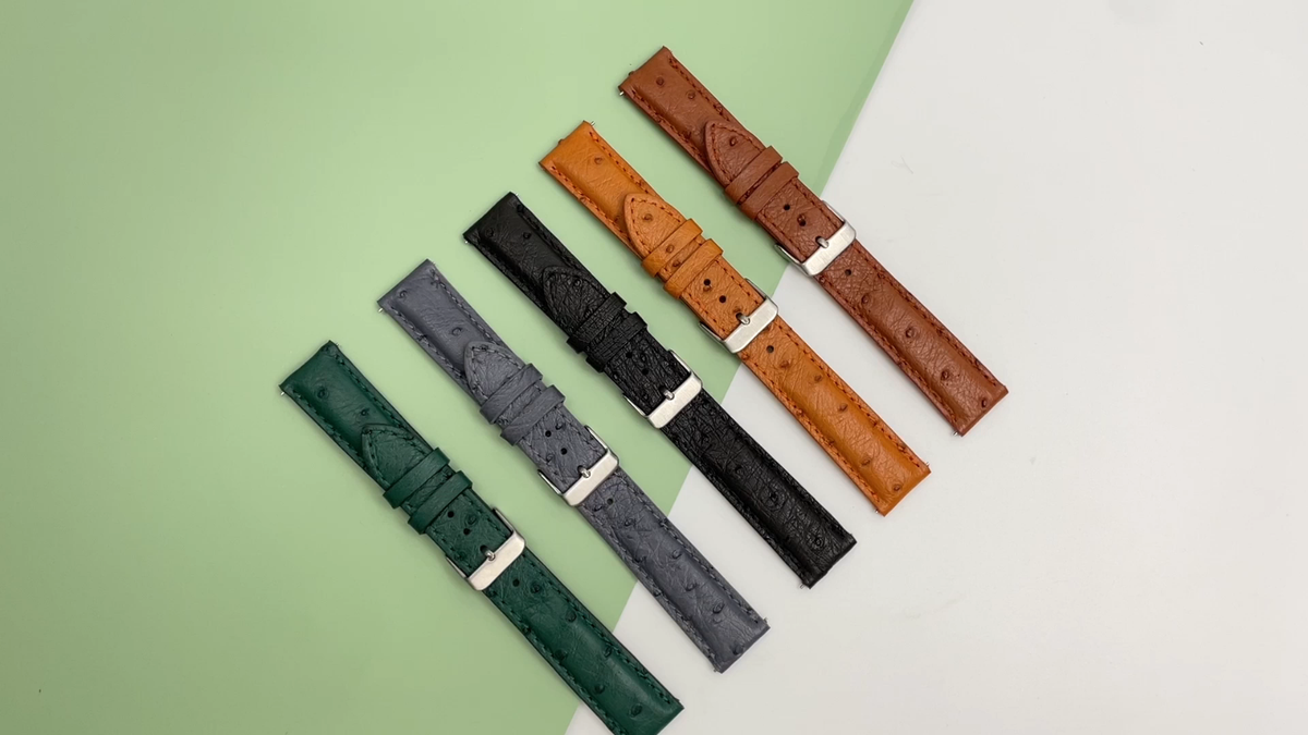 時計 18mm Tipo: LeCoultre Ostrich WatchStraps 時計 18mm Tipo: LeCoultre Ostrich WatchStraps 18mm Tipo