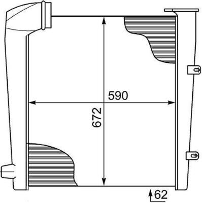 Mahle Ladeluftkühler Premium für Mercedes-Benz A 000 500 01 03 / A 000 500 04 03