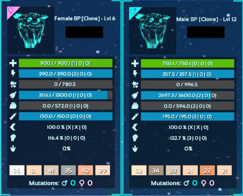 Black Pearl Gacha Mating Pair - Clone - Ark Survival Ascended Crossplay PVE - Picture 2 of 4