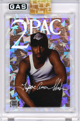 2Pac x LA Kings x GAS 2025 Ice Foil Limited Edition Trading Card 300/300 Bookend
