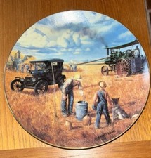 1990 Danbury Mint BOUNTIFUL HARVEST Farming The Heartland Plate 8" - EUC