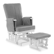 Obaby Reclining Glider Chair & Stool - Nursing Maternity Relaxation