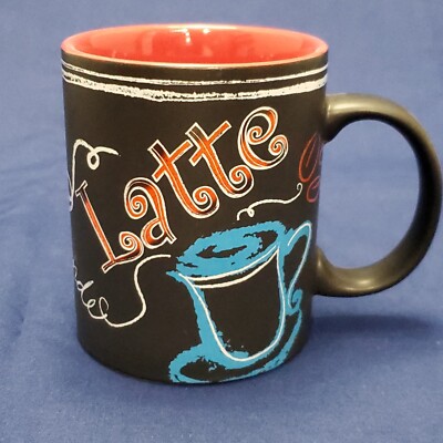 2007 Starbucks Coffee 12 oz Mug Latte Grande Chalkboard Design | eBay