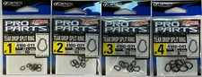 Owner Tear Drop Split Rings / Stainless with BC Finish 4186 - Choose Size 