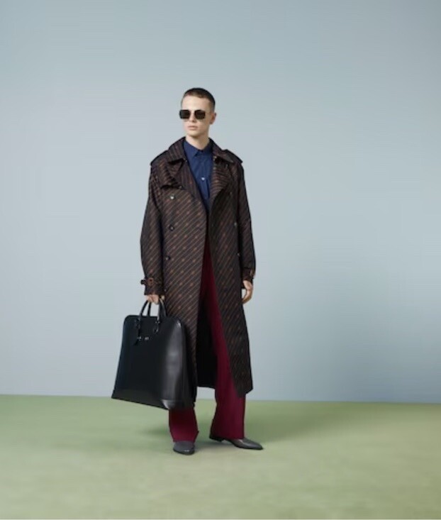 Gucci Diagonal Interlocking G Trench Coat Jacket With Tags- RRP