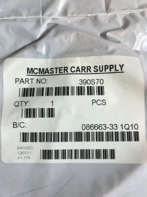 Lot of 6 McMASTER CARR SUPPLY O-RINGS PART NO. 390-S70