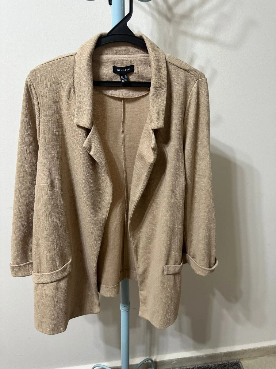 New Look Beige Women Blazer Size EU 48
