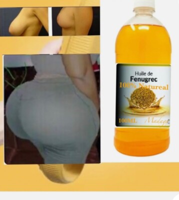Huile De Fenugrec Pure Naturelle - 200 Ml, Pour Volume Fesses/hanches, Neuve, Origine Inde