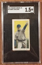1910 E93 Standard Caramel Harry Coveleskie Phillies Reds Baseball Card SGC 1.5