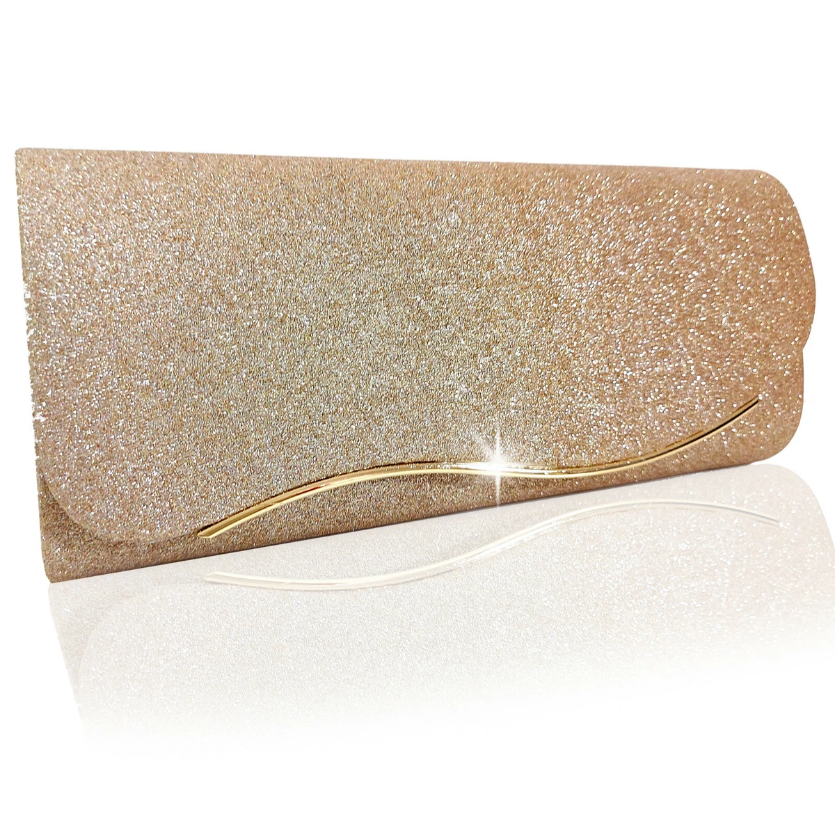 Borsa glitter shop oro